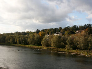 En période de hautes eaux, les pieux sont à peine visibles